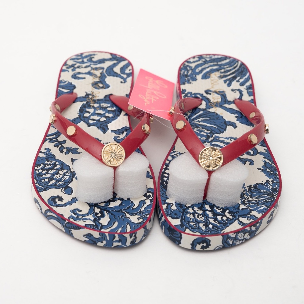 Lilly Pulitzer - Embellished Pool Flip Flops - Picture 5 of 5